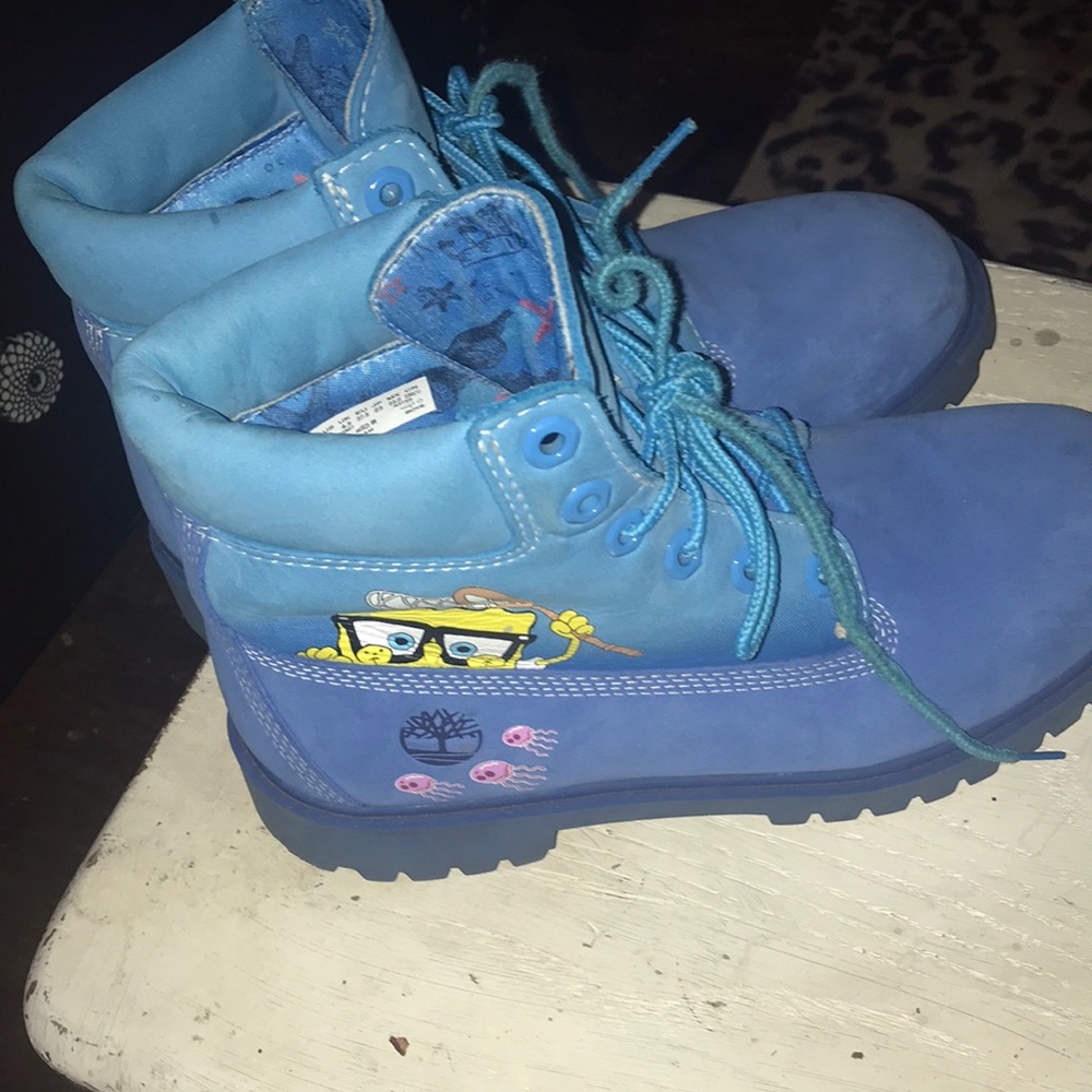 Spongebob Timberlands Blue
